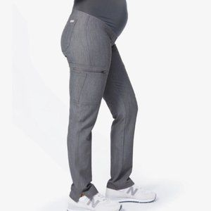 FIGS Yola Maternity Scrub Skinny Pants Gray Size Large